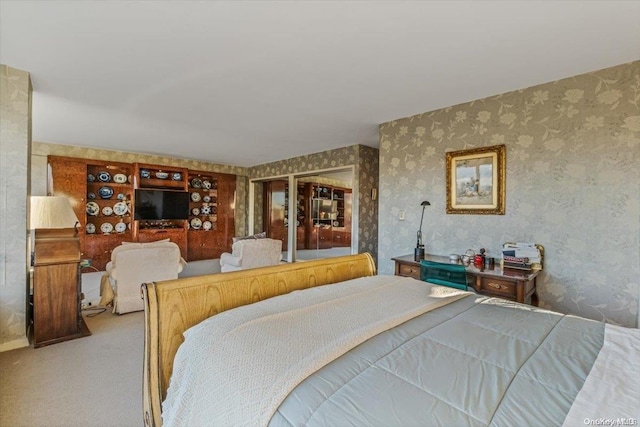 bedroom featuring carpet flooring