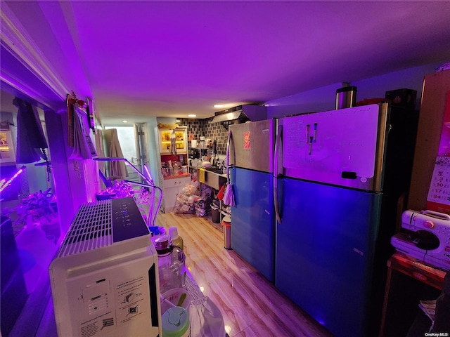 playroom featuring light hardwood / wood-style flooring