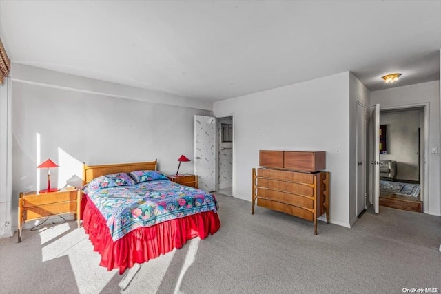 bedroom with carpet floors