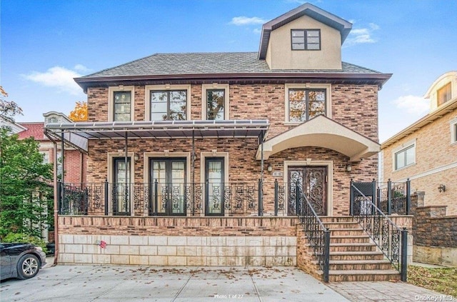 view of front property with a porch