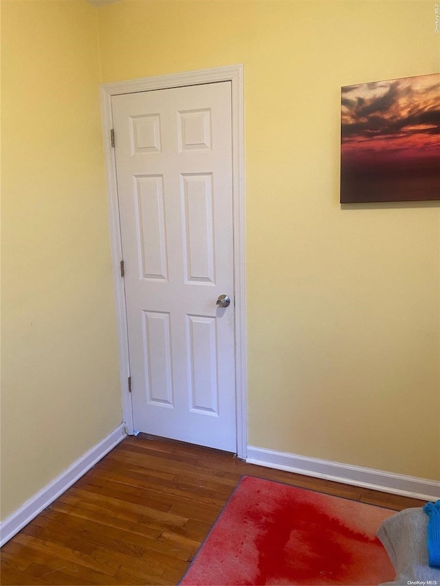 interior space featuring dark hardwood / wood-style flooring