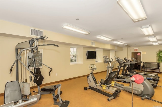 view of workout area