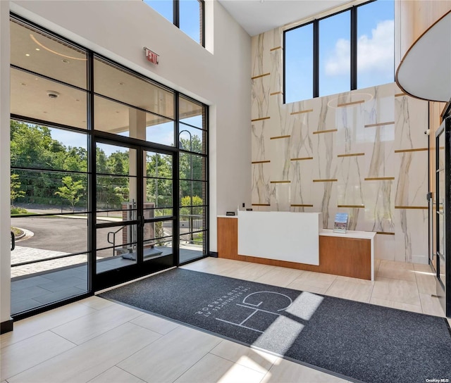 view of reception area