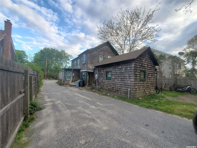 view of side of property