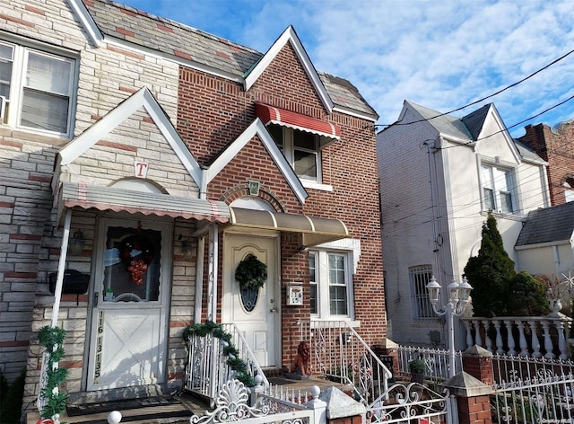 116-15 135th St, South Ozone Park, NY 11420 - view of front of home featuring brick siding and stone siding