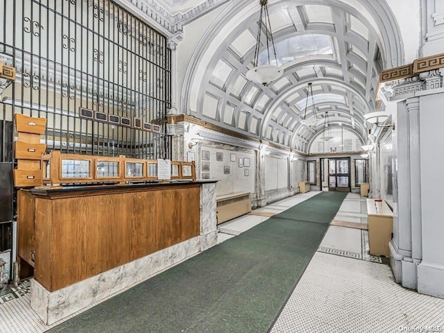 41 Convent Ave Unit 5N, New York Manhattan, NY 10027 - reception area featuring high vaulted ceiling