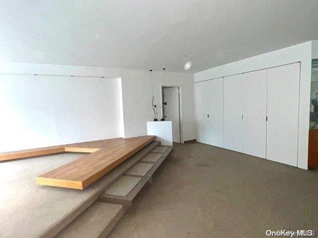 view of unfurnished dining area