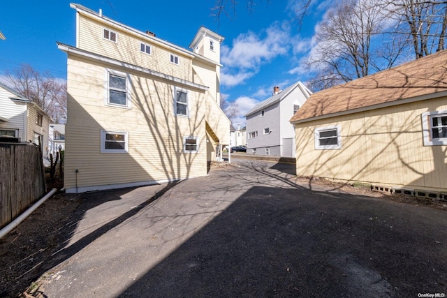 view of rear view of property