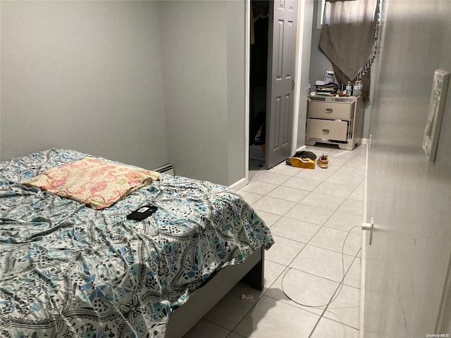 view of tiled bedroom