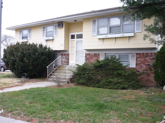 1449 Grand Ave, North Baldwin, NY 11510 - split foyer home with a front lawn