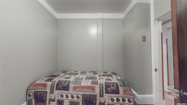 bedroom featuring wood-type flooring