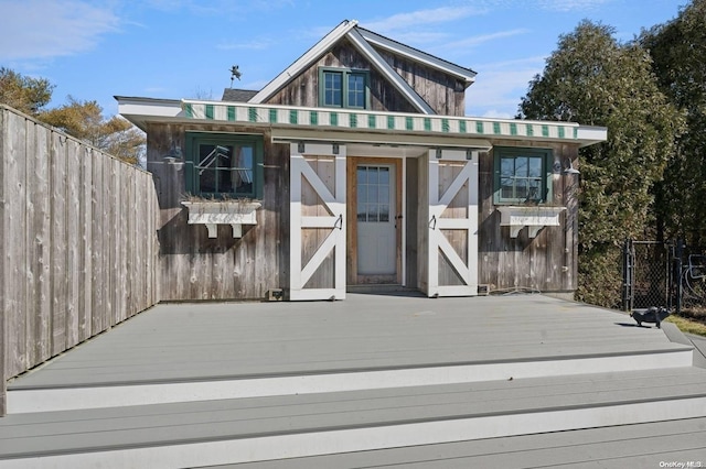 view of outbuilding