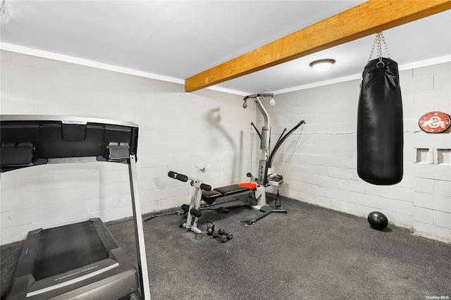 view of exercise room