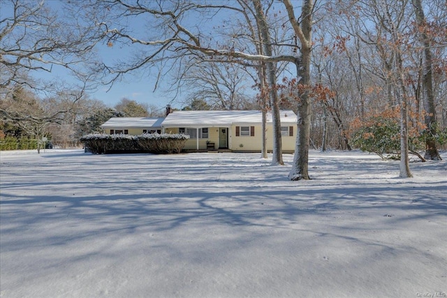 view of front of home