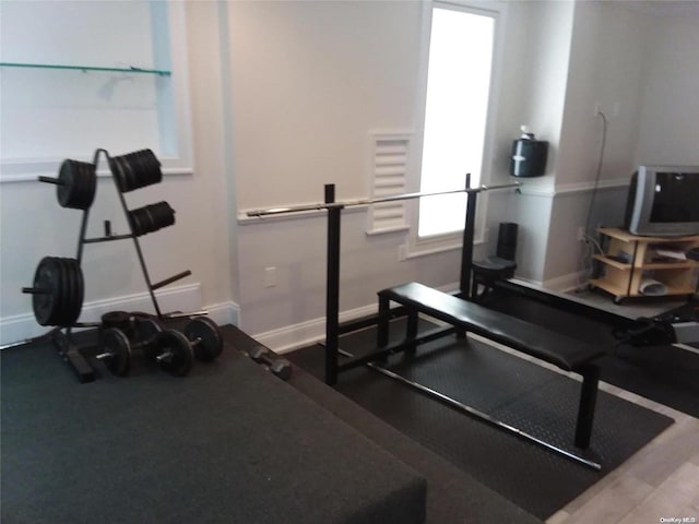 view of workout area