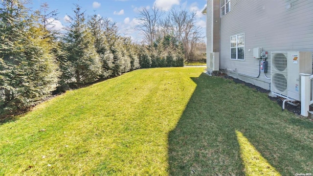 view of yard with ac unit