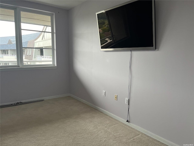 view of carpeted empty room