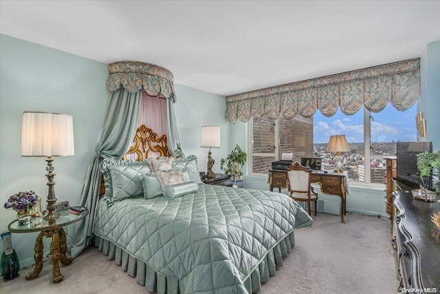 bedroom with carpet flooring