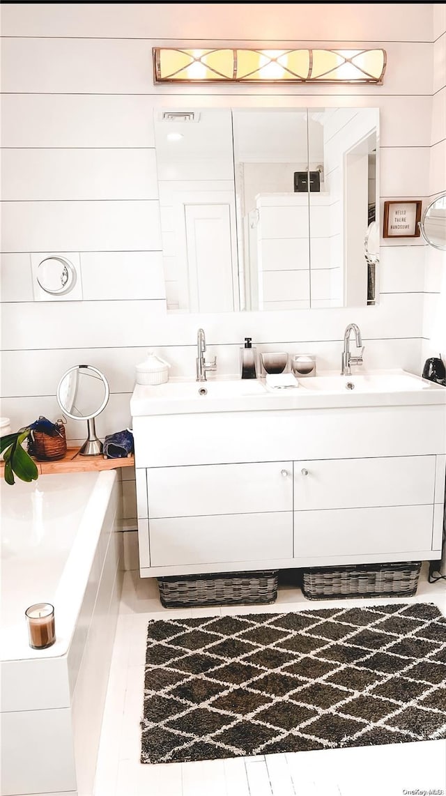 bathroom with vanity