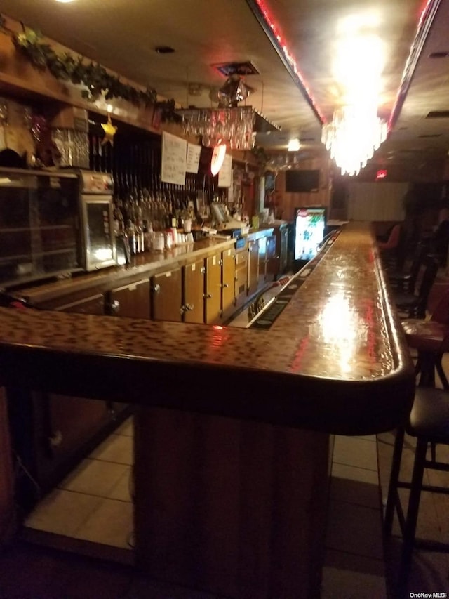 view of bar