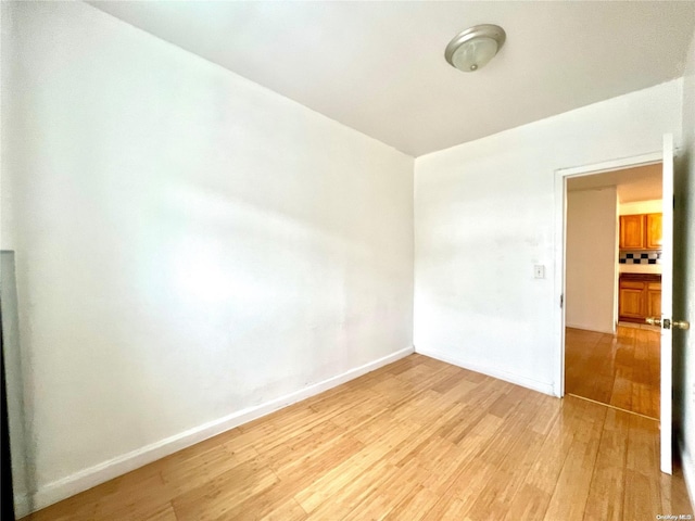 empty room featuring light hardwood / wood-style flooring