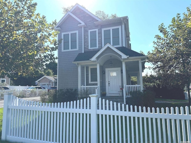 view of front of house with covered porch