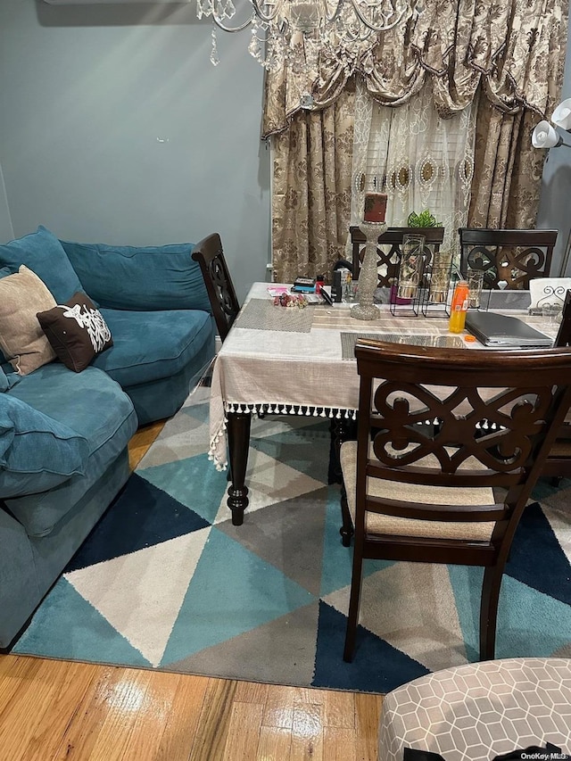 dining room featuring hardwood / wood-style floors