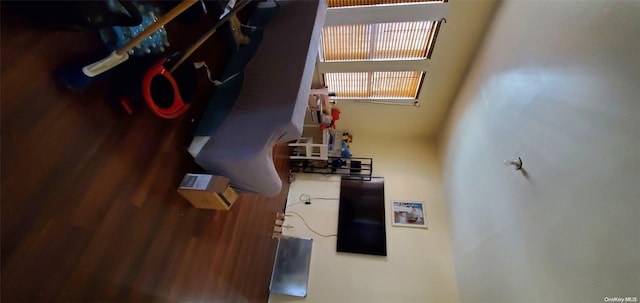 interior space with wood-type flooring