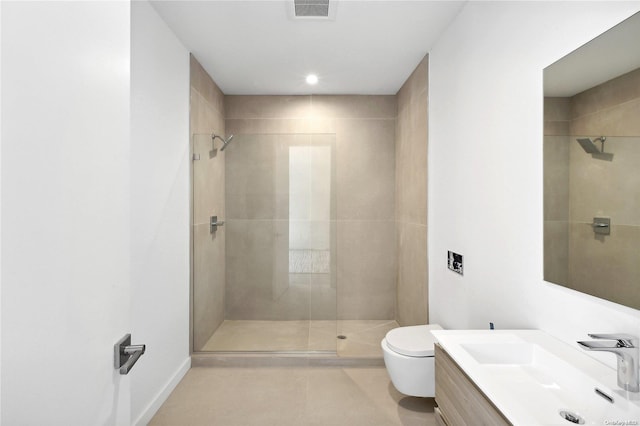 1739 Millstone Rd, Sag Harbor, NY 11963 - full bath featuring toilet, visible vents, and tiled shower