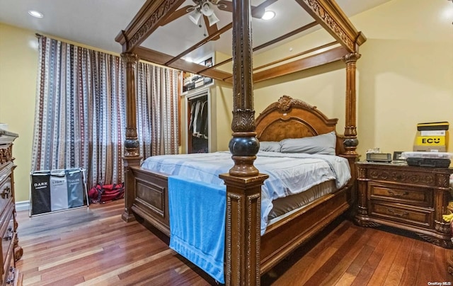 bedroom featuring hardwood / wood-style flooring