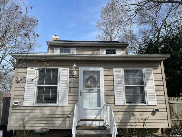 view of bungalow-style house