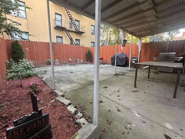 view of patio / terrace featuring area for grilling