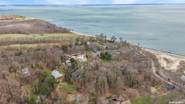 547 Asharoken Ave, Northport, NY 11768 - aerial overview of property's location with a nearby body of water