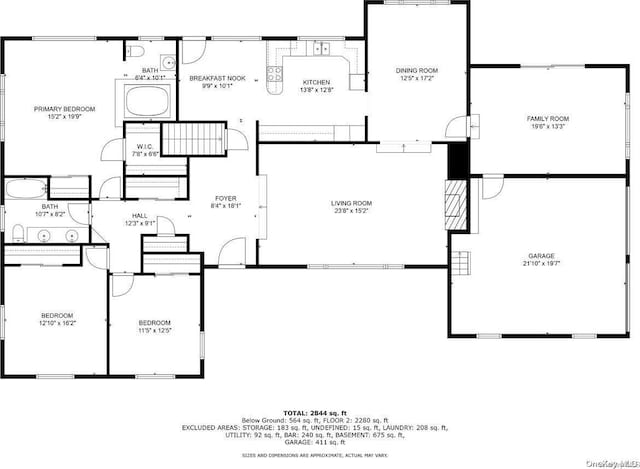 547 Asharoken Ave, Northport, NY 11768 - view of floor plan / room layout