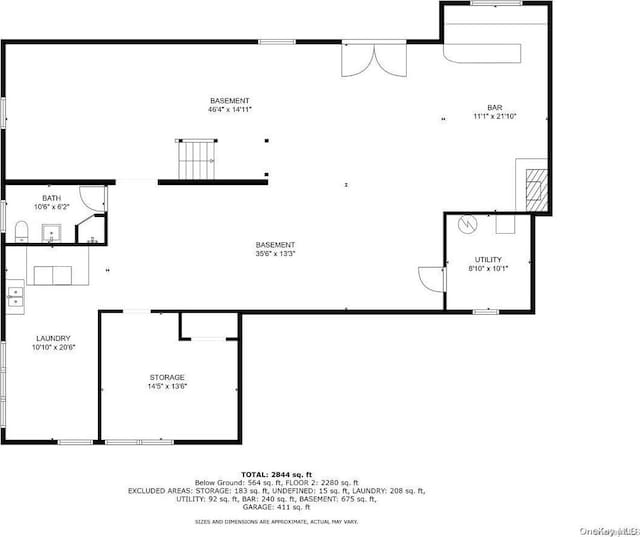 547 Asharoken Ave, Northport, NY 11768 - view of property floor plan