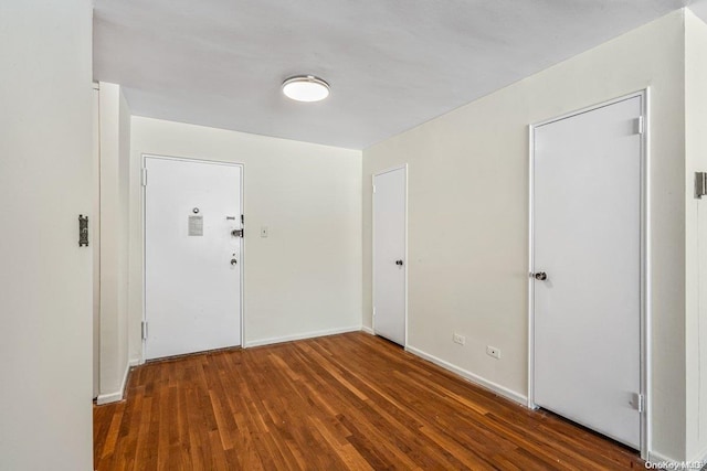 foyer featuring dark hardwood / wood-style flooring