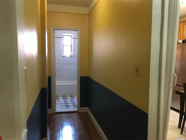 interior space featuring light wood-type flooring