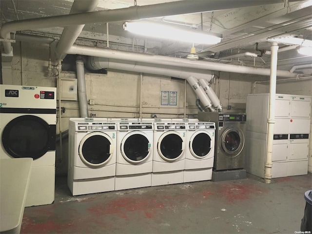 laundry room with washer and dryer