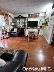 living room featuring hardwood / wood-style floors