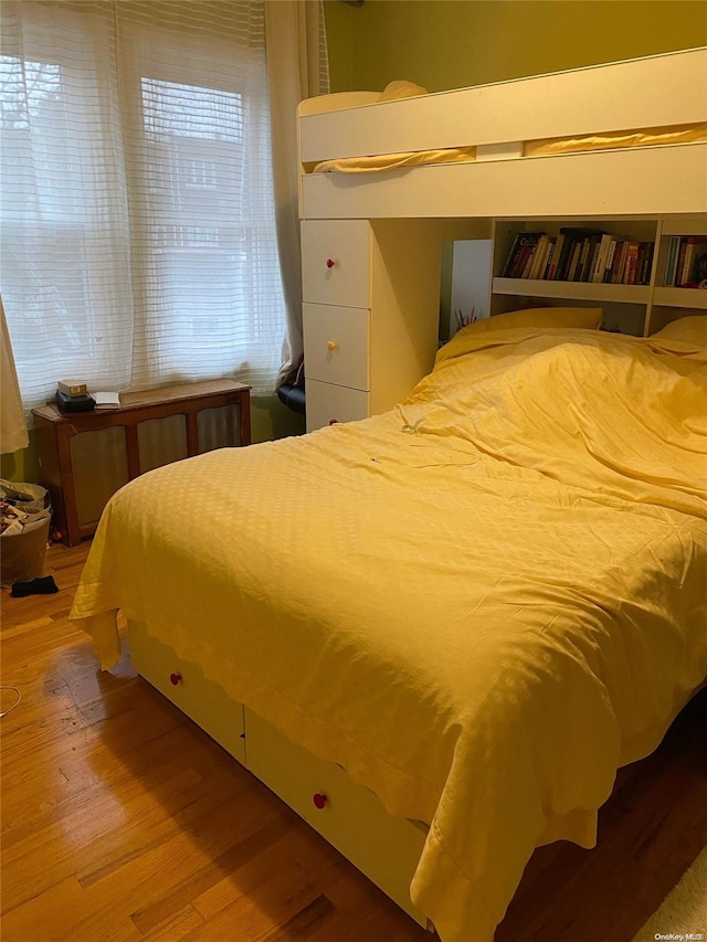 bedroom featuring light hardwood / wood-style flooring