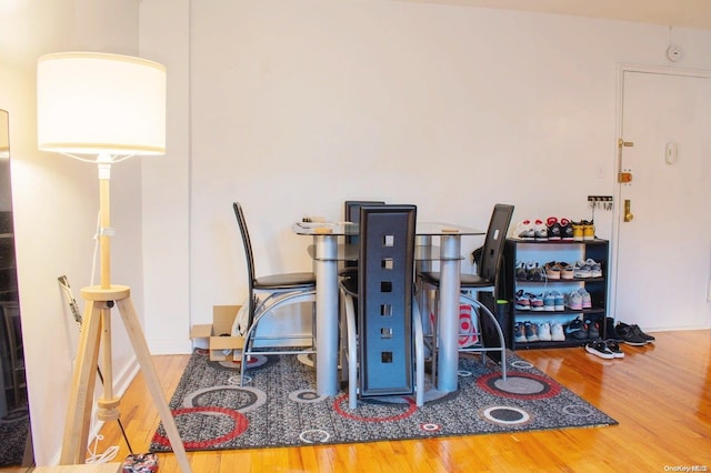 interior space featuring hardwood / wood-style floors