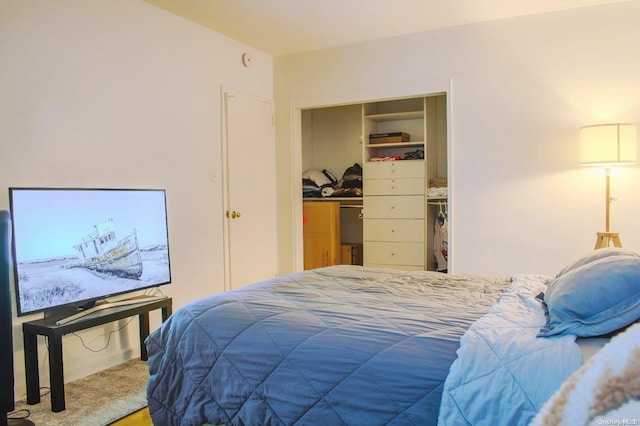 bedroom with a closet