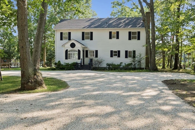 view of colonial-style house