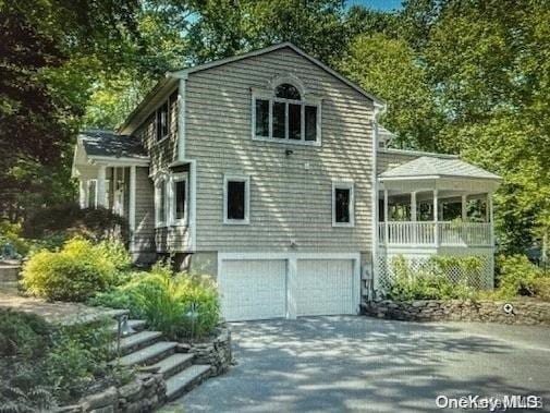 view of home's exterior with a garage