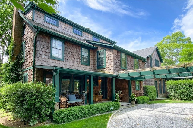 view of front of property featuring french doors