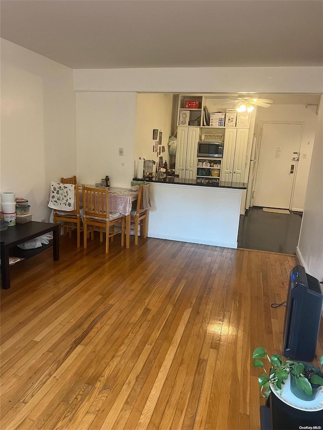 interior space featuring hardwood / wood-style flooring