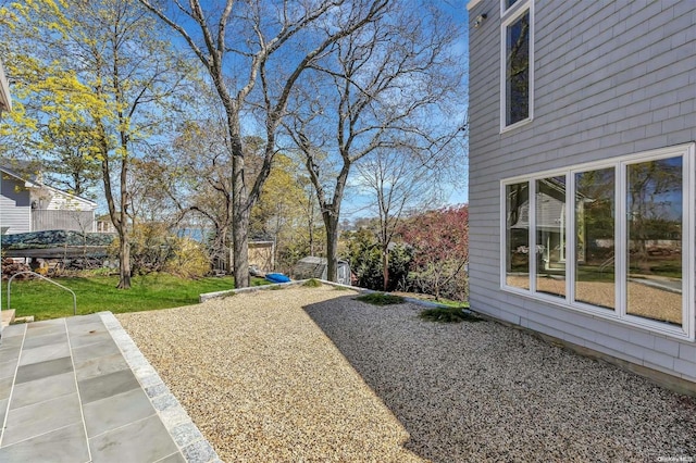 view of yard with a patio