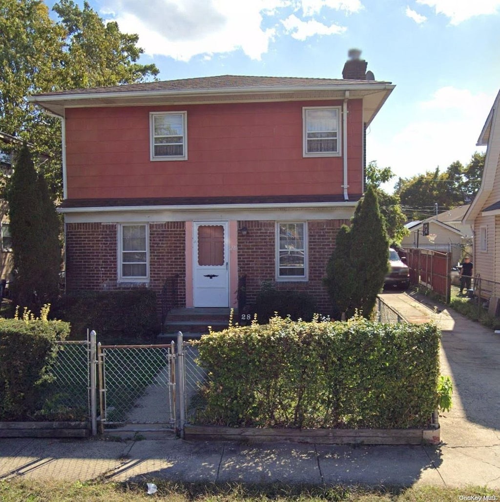 view of front of property