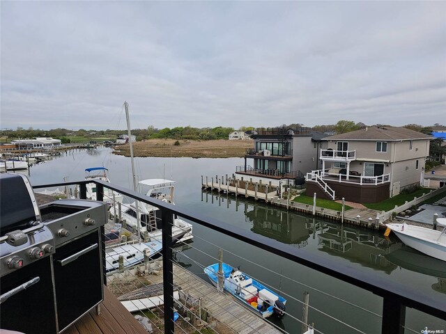 47 Pershing Ave, Babylon, NY 11702 - dock area featuring a water view