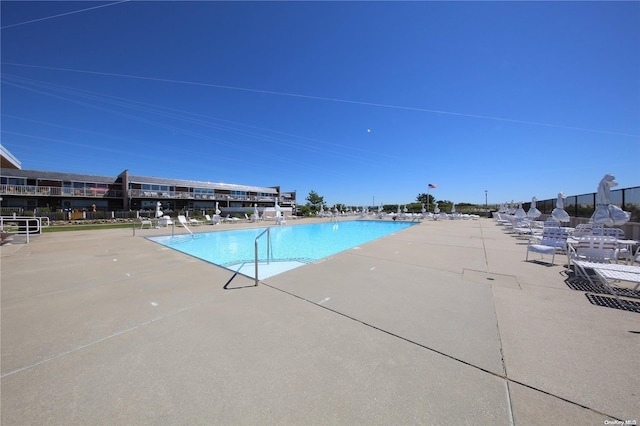 view of pool with a patio area